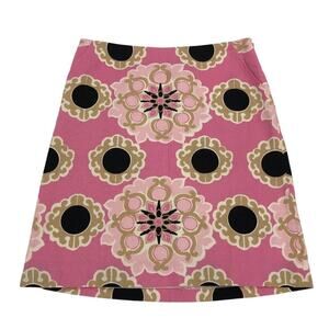 Lilly Pulitzer Pink Floral Medallion Mini Skirt